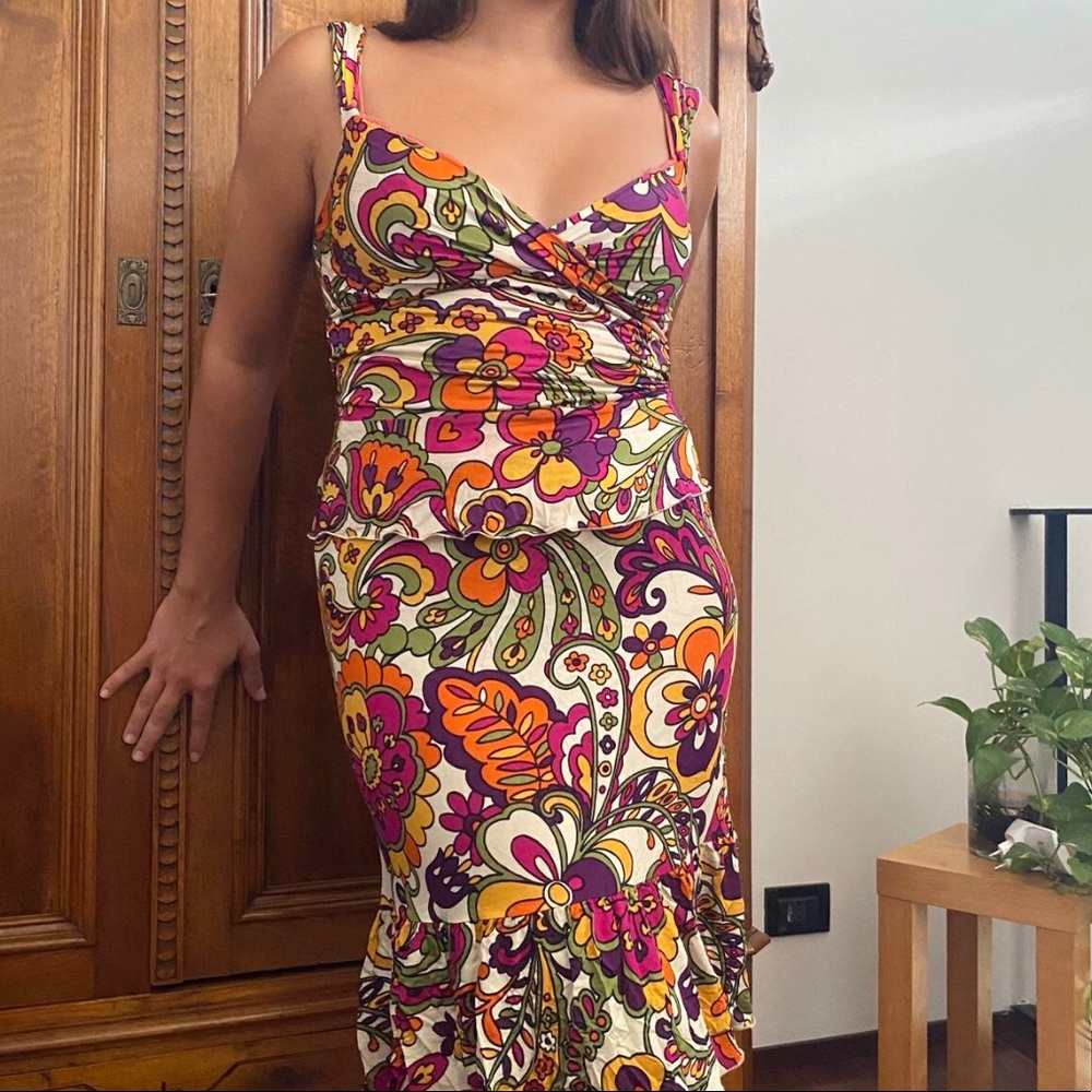 Moschino Cheap and Chic Floral Skirt Set- very Carrie Bradshaw